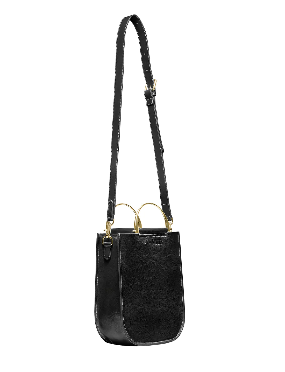 Soft Leather Tote in Black