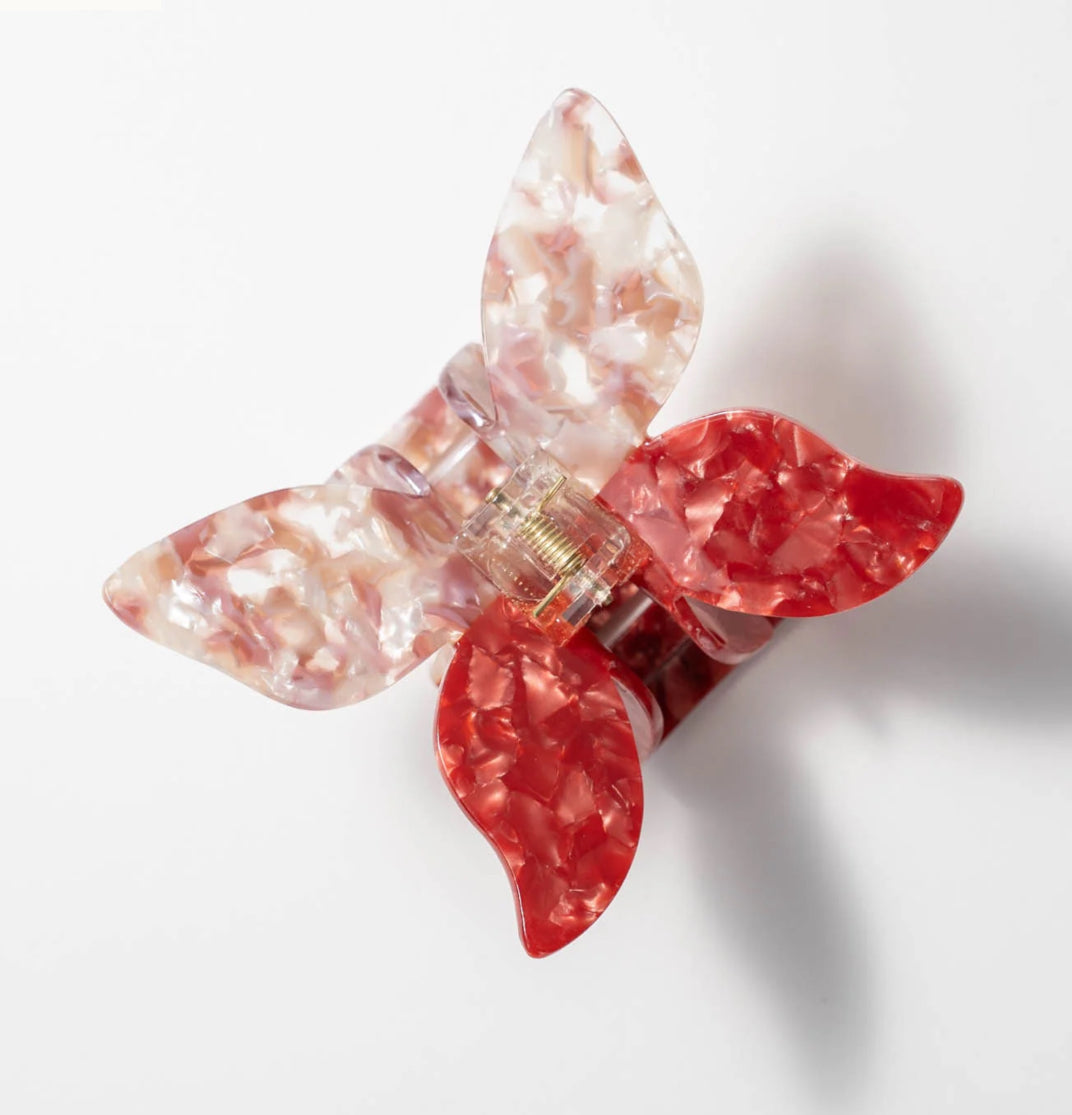 Butterfly Claw Clip Ruby