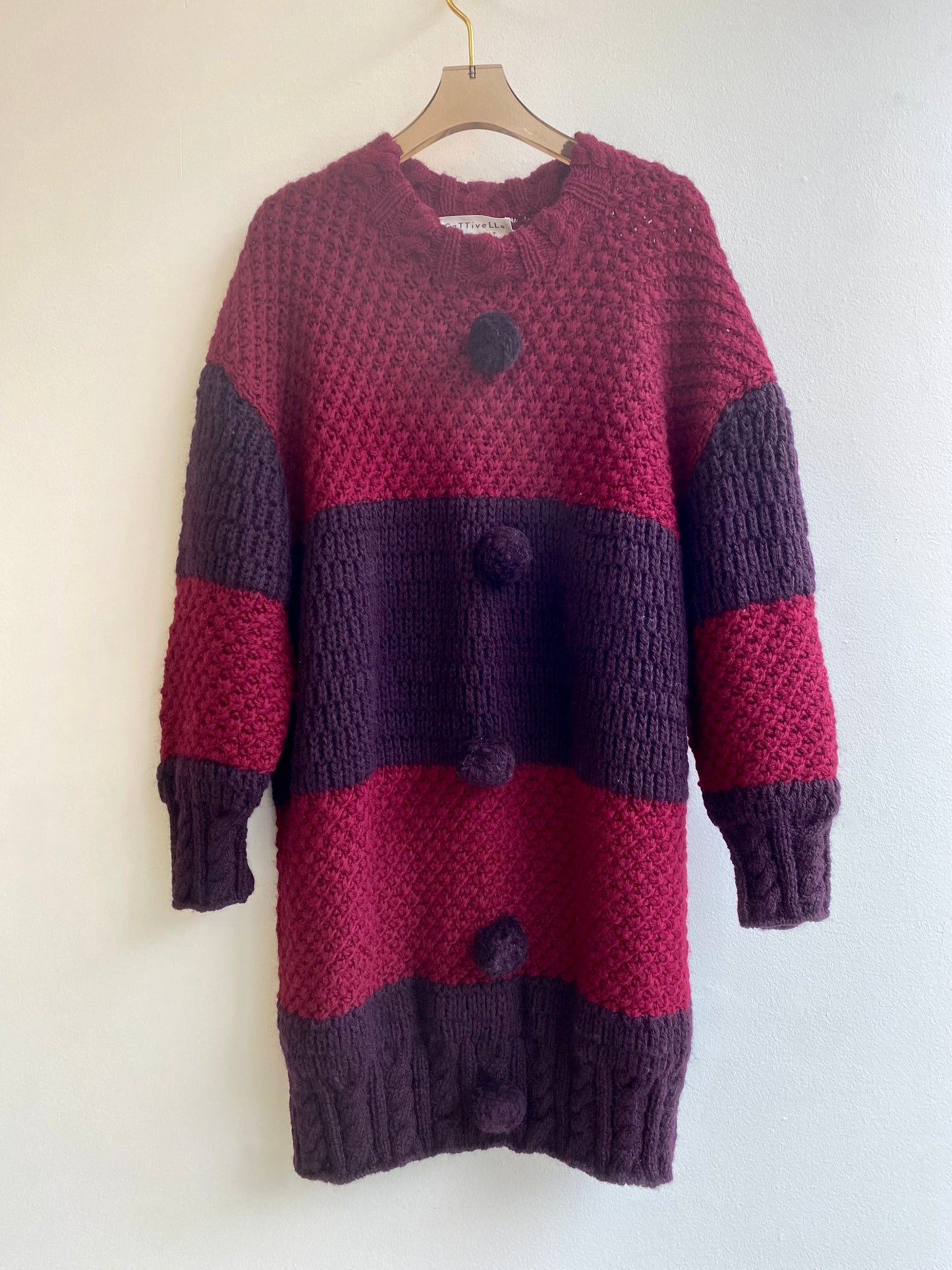 Hand-Knit Wool Sweater by Cattavelli