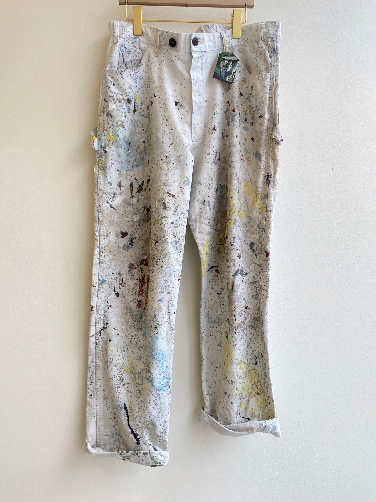 Vintage Painters Pants (Dot Splattered)