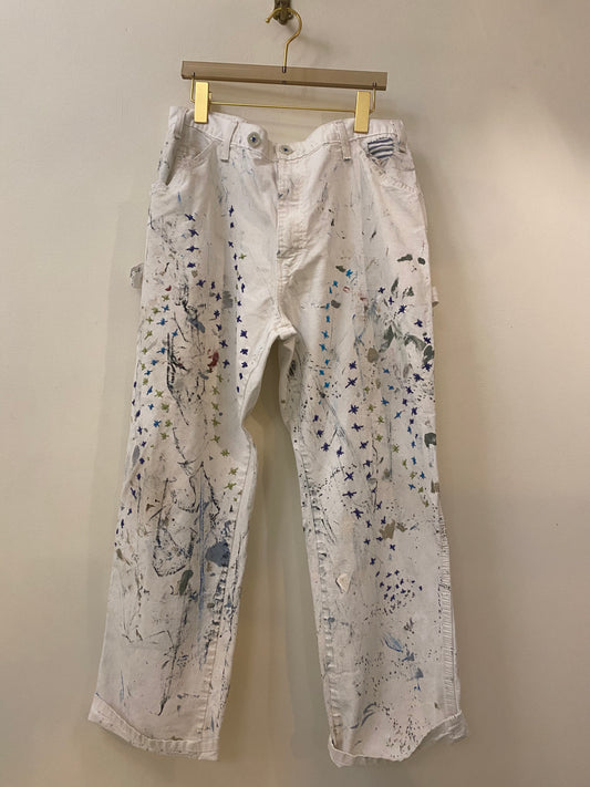 Vintage Painters Pants (Star Constellation Embroidered)