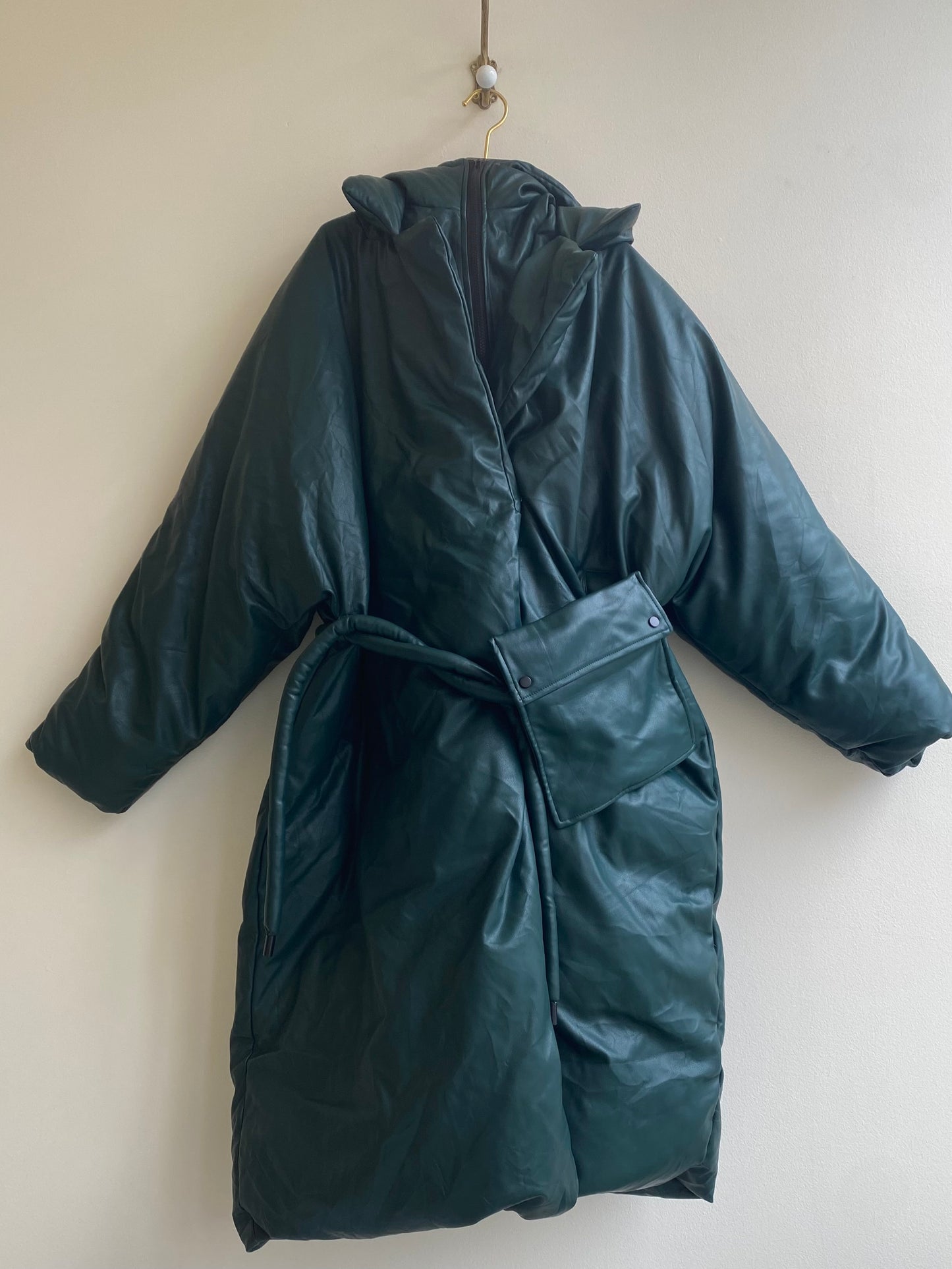 Over Size Forest Green Puffer Jacket