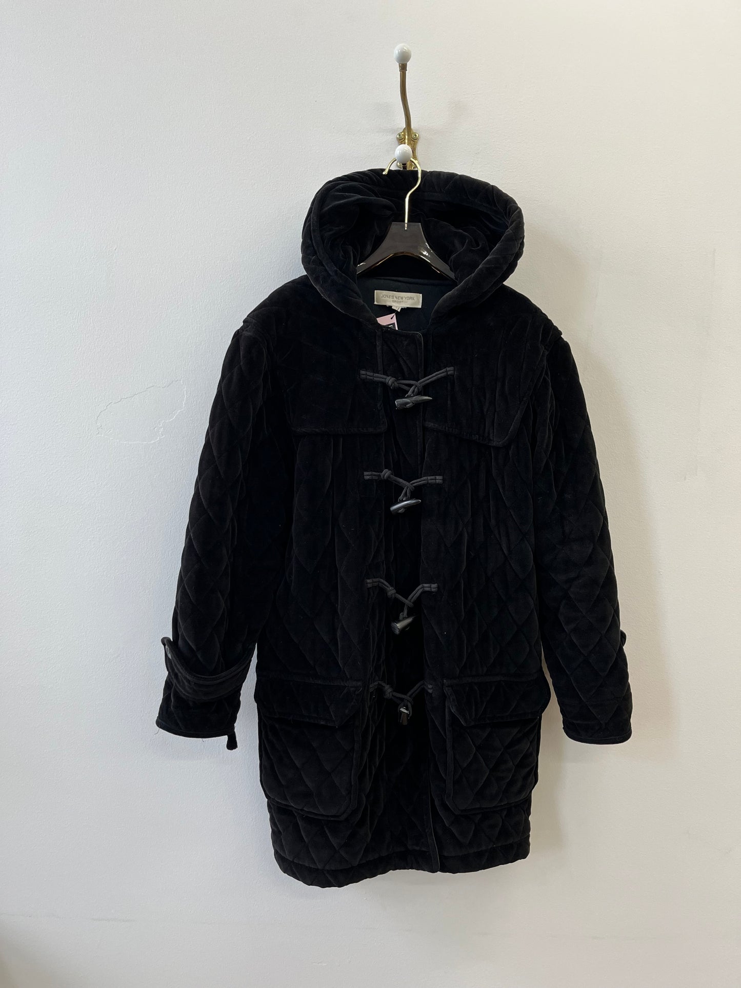 Black Velvet Duffle Coat