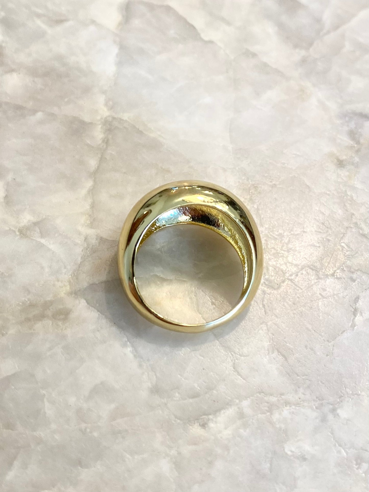 18k Gold Filled Dome Cocktail Ring