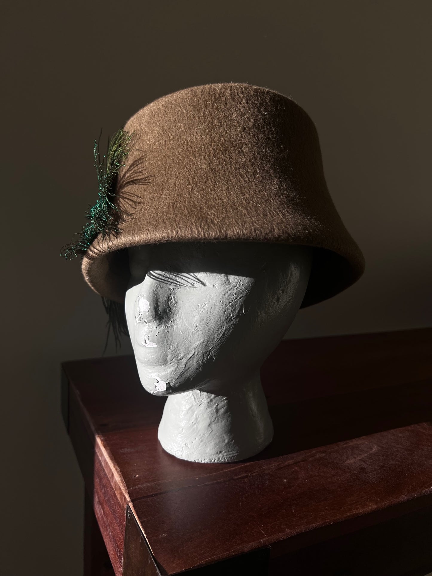1960s Wool Lampshade Hat