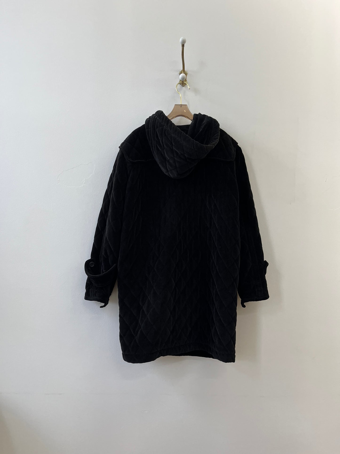 Black Velvet Duffle Coat