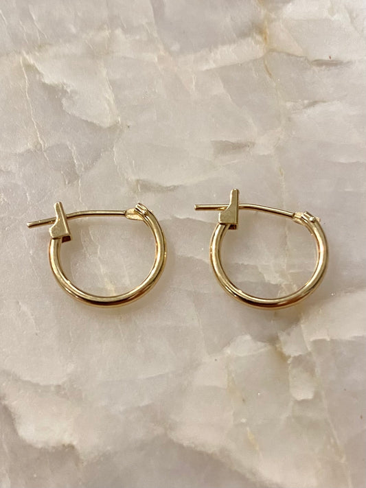 10k Yellow Gold Hoops