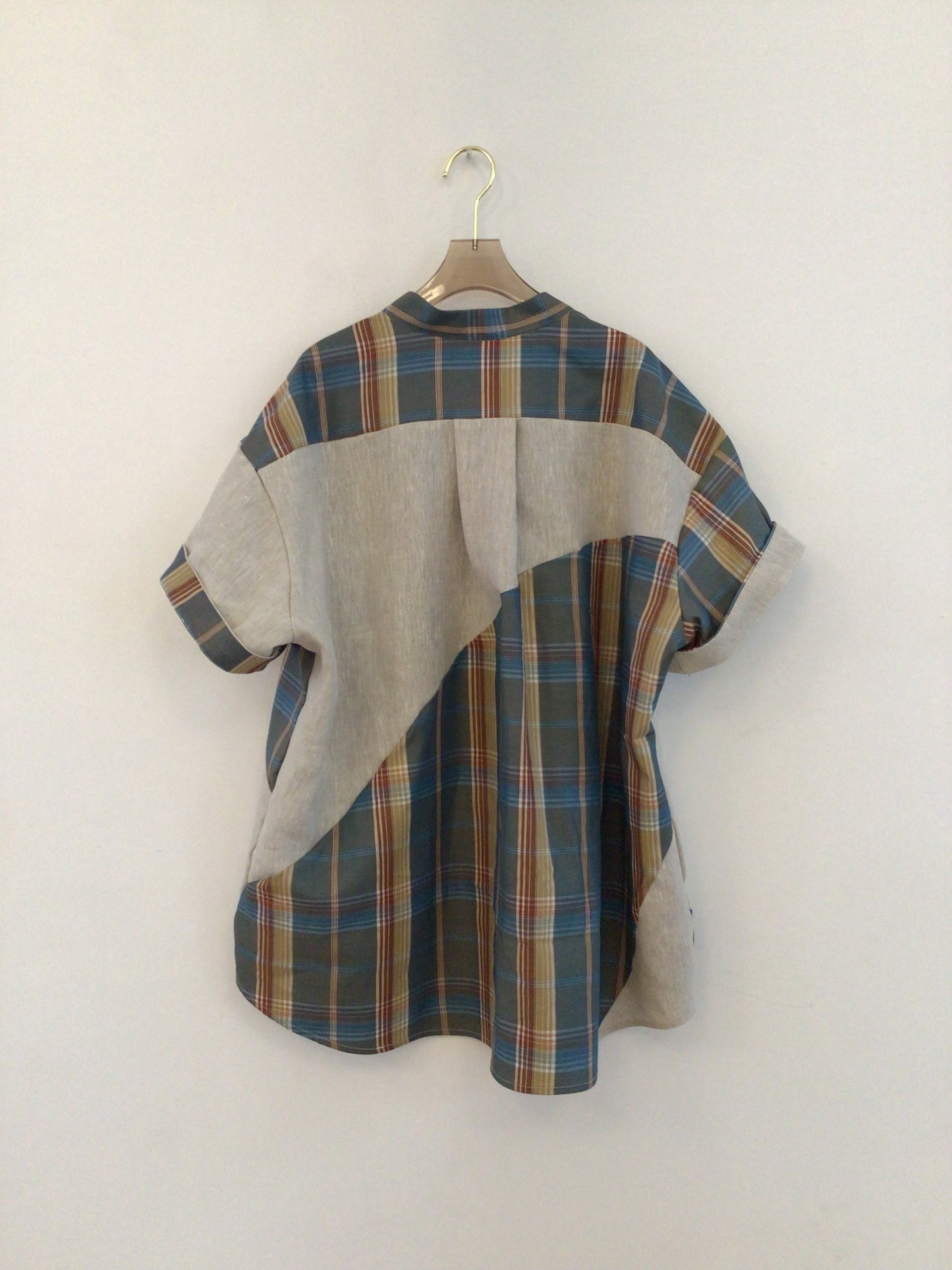 Wave Shirt Linen + Plaid Deadstock Shirt