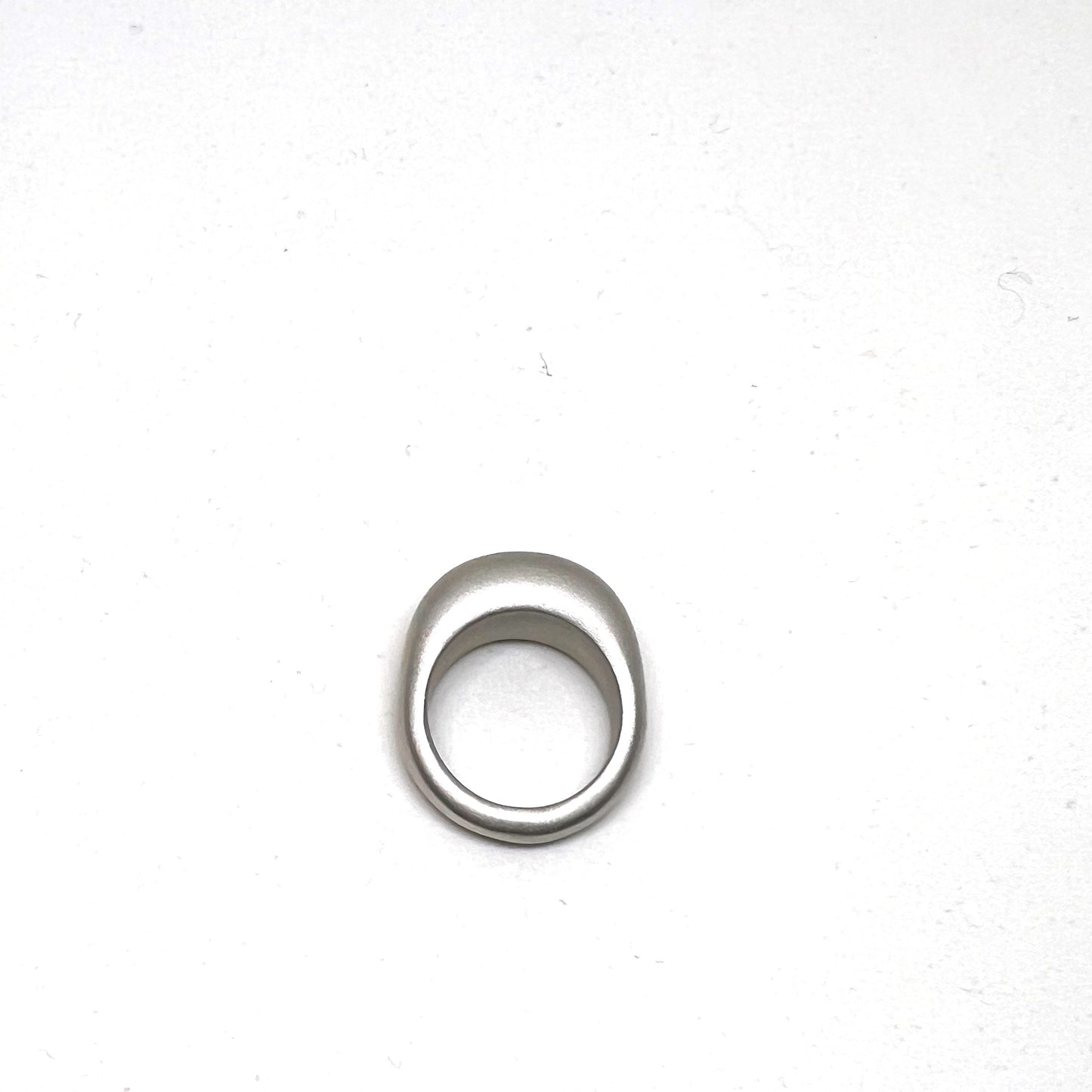 Solid Silver High Dome Ring - Matte Polish