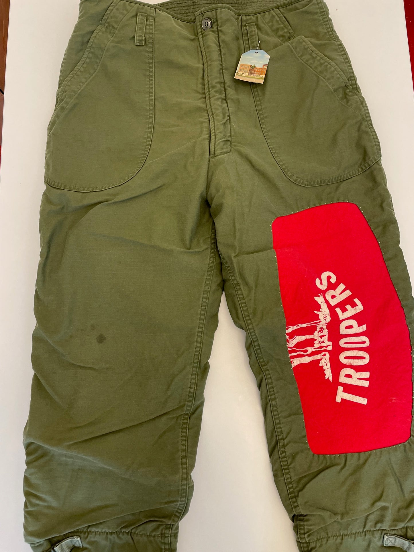 Vintage Patch Puffy Army Pants